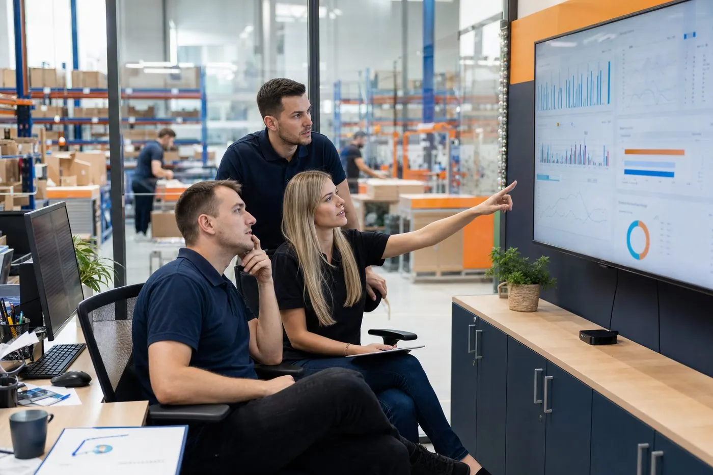 Tim PAKUM fulfilment centra prati porudžbine kroz softver TopOMS